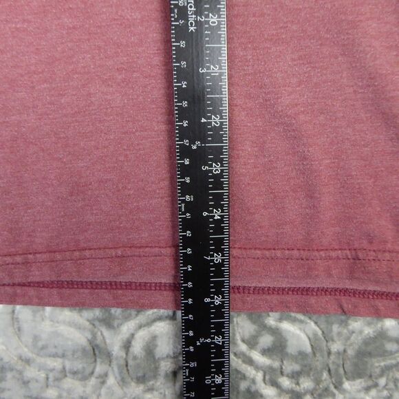 Volcom Shirt Mens Medium Red Logo Graphic Crew Neck Short Sleeve Spellout - Picture 6 of 8